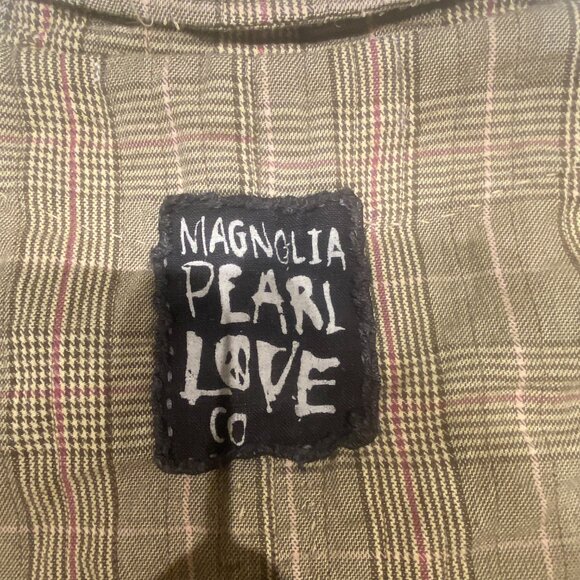 Magnolia Pearl Boro Patchwork Plaid Cropped Jacket – Rare & Authentic - Picture 6 of 11